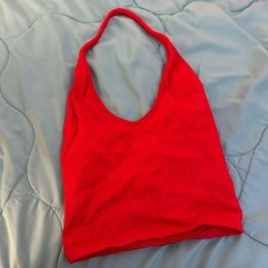 Urban Outfitters out from under halter top red